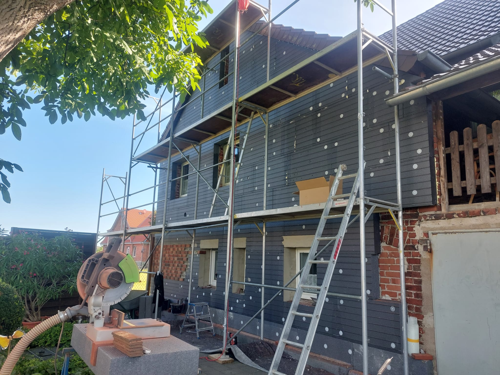Klinkerfassade D mmen Mit Duoklinker Klinkerfassade D mmen Mit Duoklinker